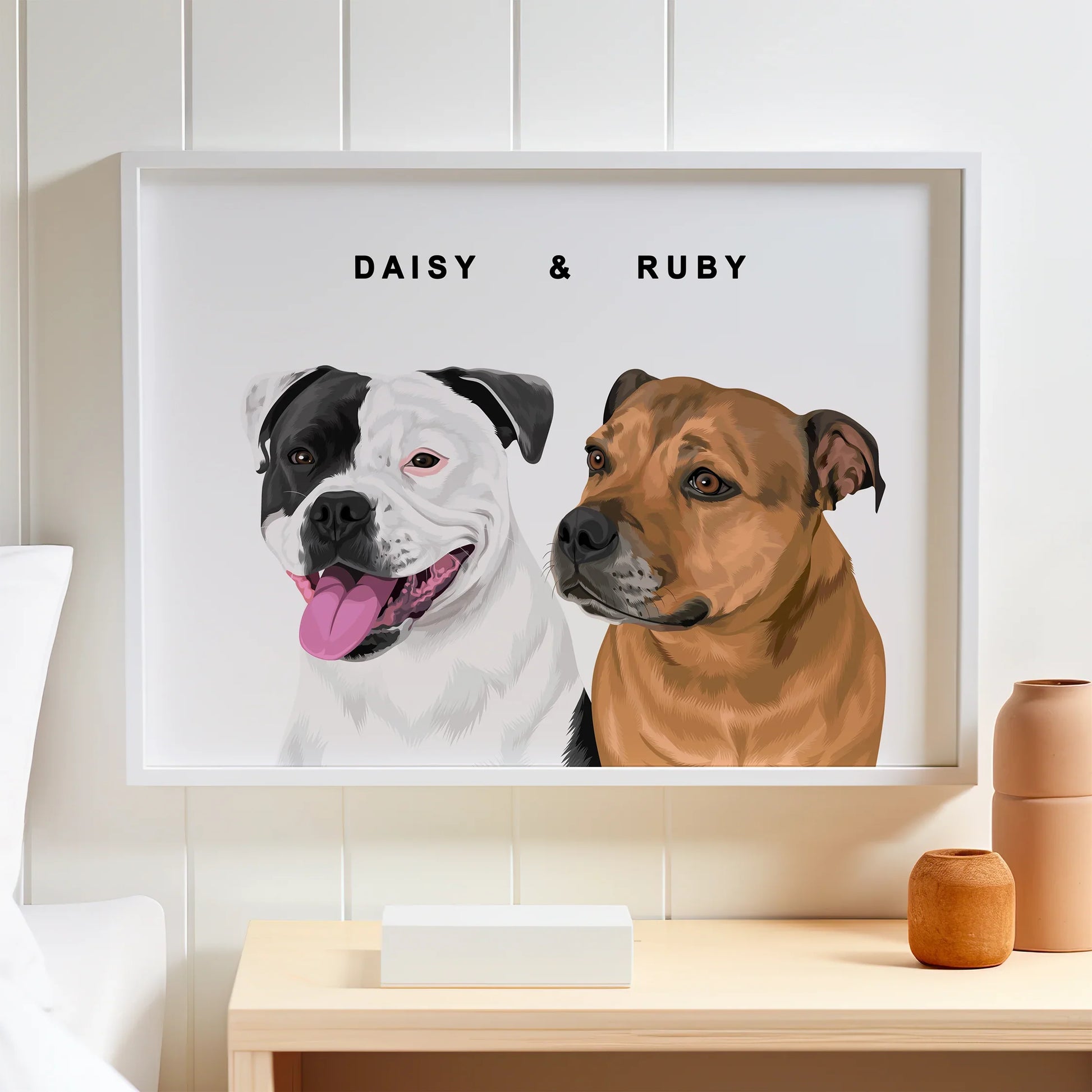 Vector Pet Portrait - Pets Into Art - Custom Dog and Cat Artworks Australia