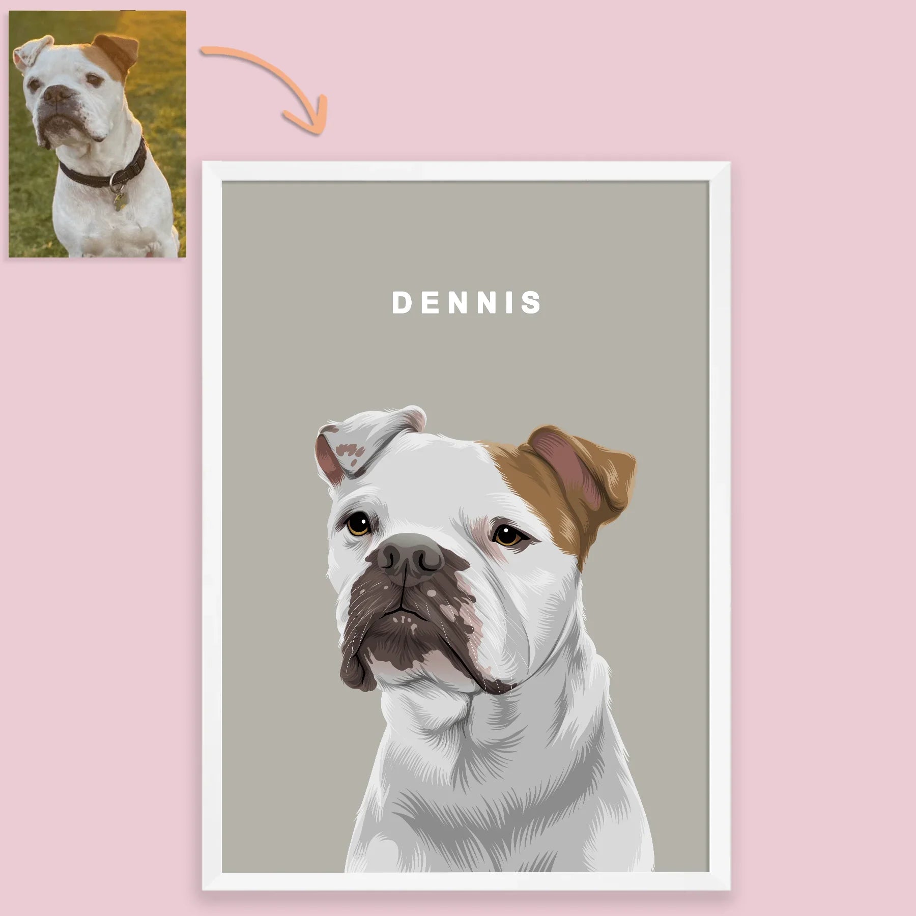 Vector Pet Portrait - Pets Into Art - Custom Dog and Cat Artworks Australia