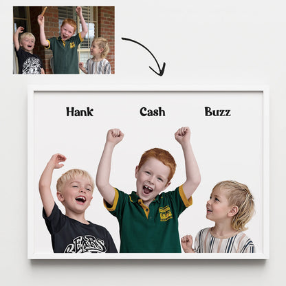 Realistic Custom Portrait (Up to 4 People)