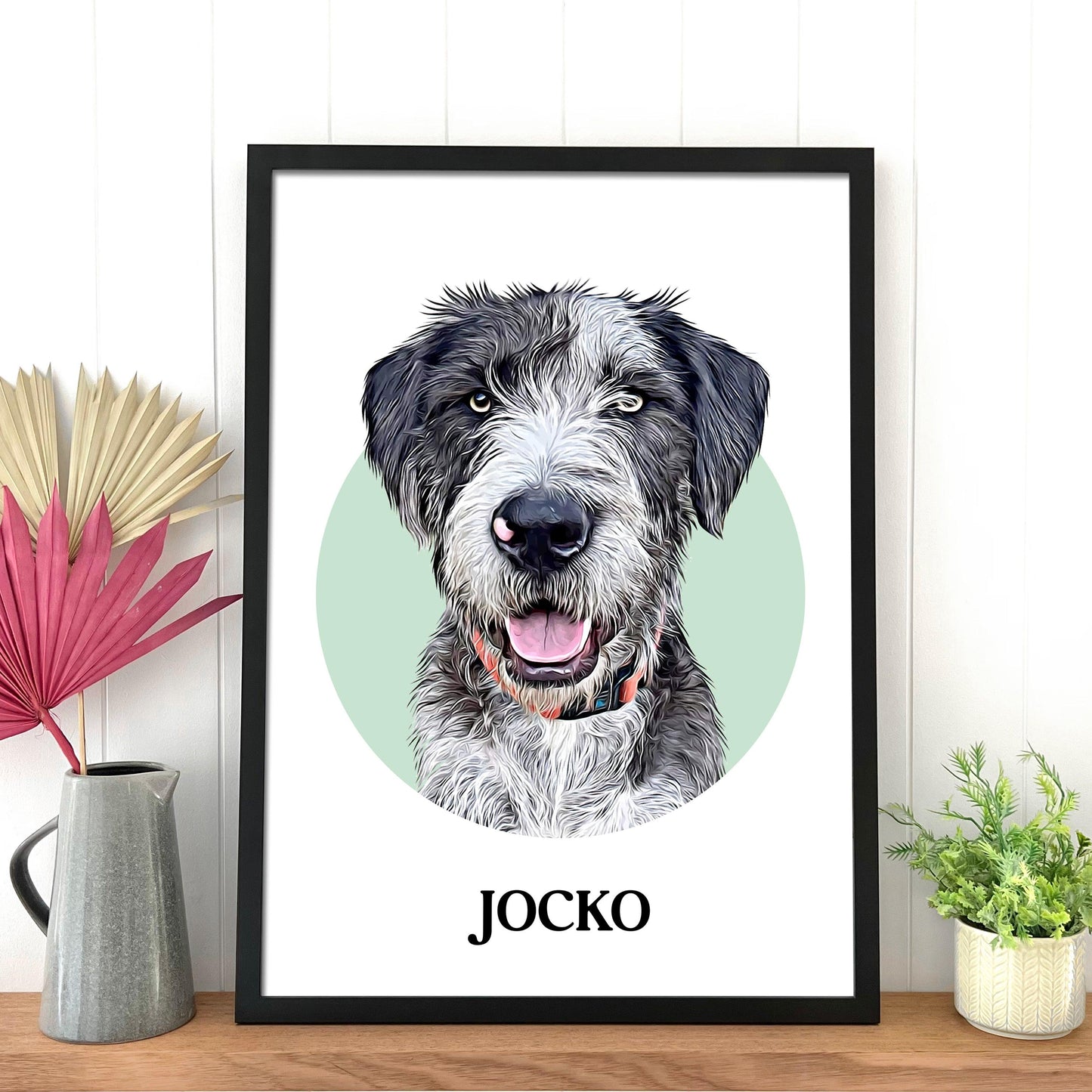 Circle Realistic Pet Portrait - Pets Into Art