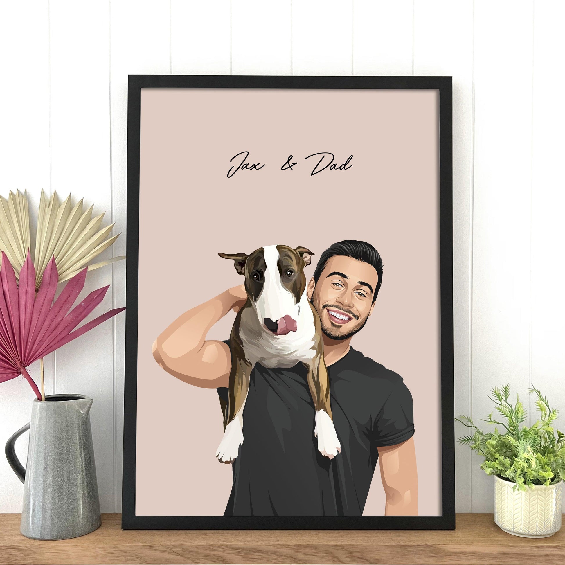 Person and Pet Portrait - Pets Into Art