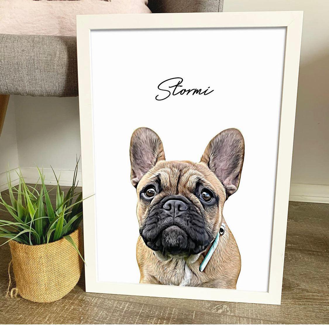 Realistic Pet Portrait - Pets Into Art
