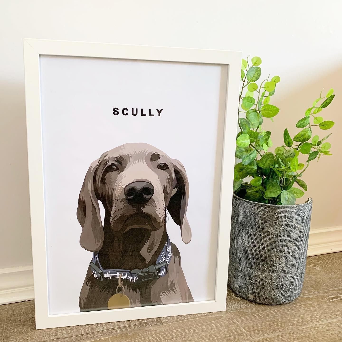 Vector Pet Portrait - Pets Into Art - Custom Dog and Cat Artworks Australia