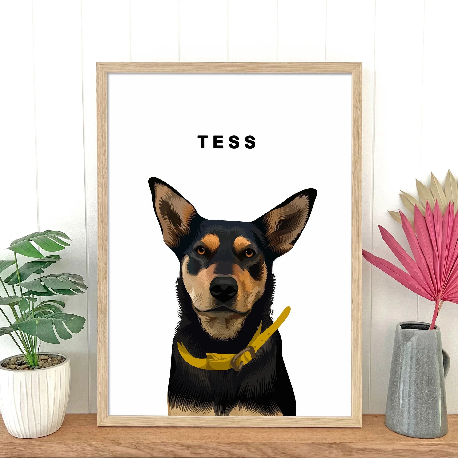 Vector Pet Portrait - Pets Into Art - Custom Dog and Cat Artworks Australia