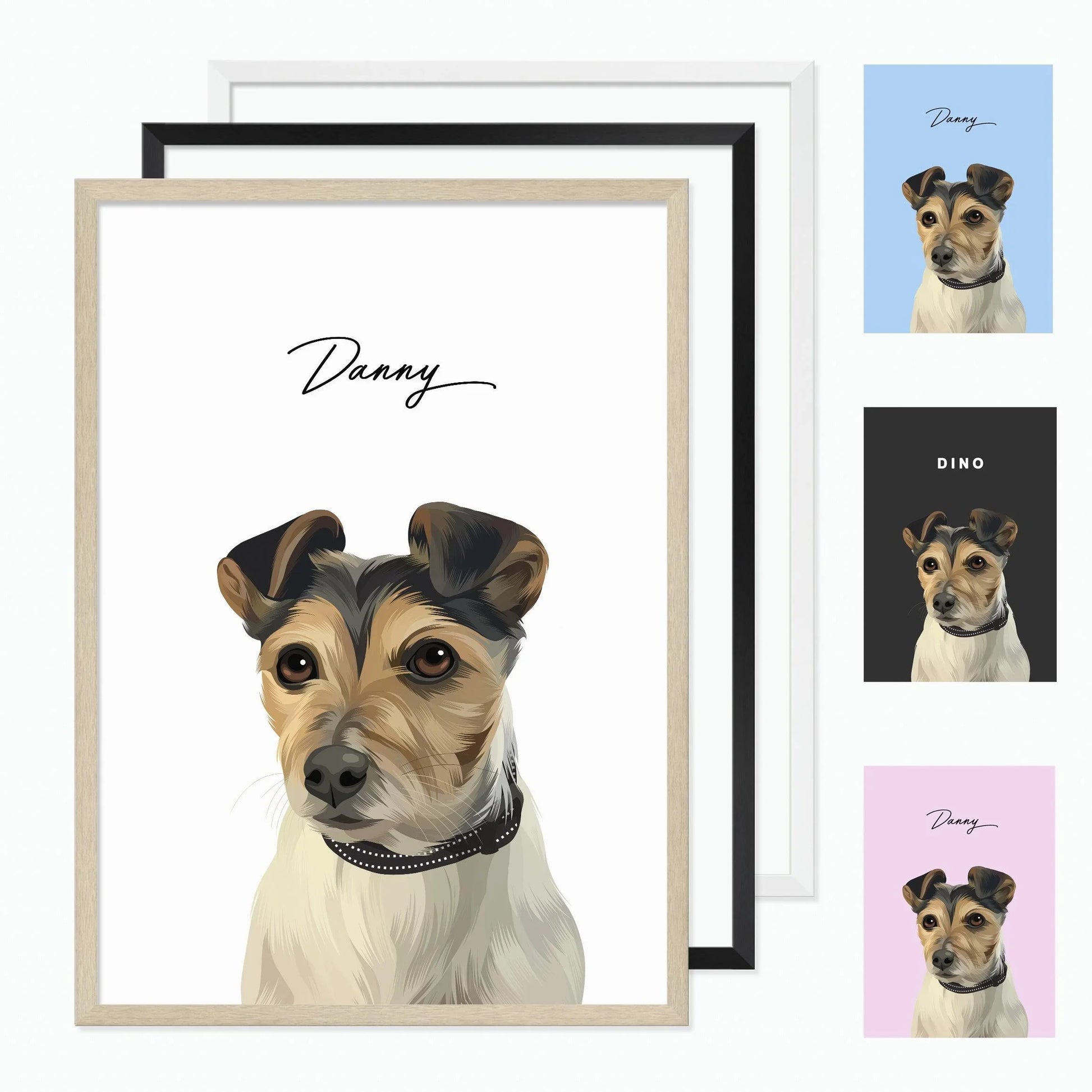 Vector Pet Portrait - Pets Into Art - Custom Dog and Cat Artworks Australia