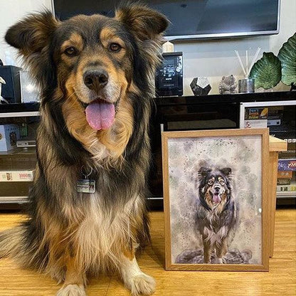 Watercolour Pet Portrait - Pets Into Art